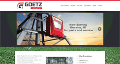 Desktop Screenshot of goetzirrigation.com