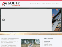 Tablet Screenshot of goetzirrigation.com